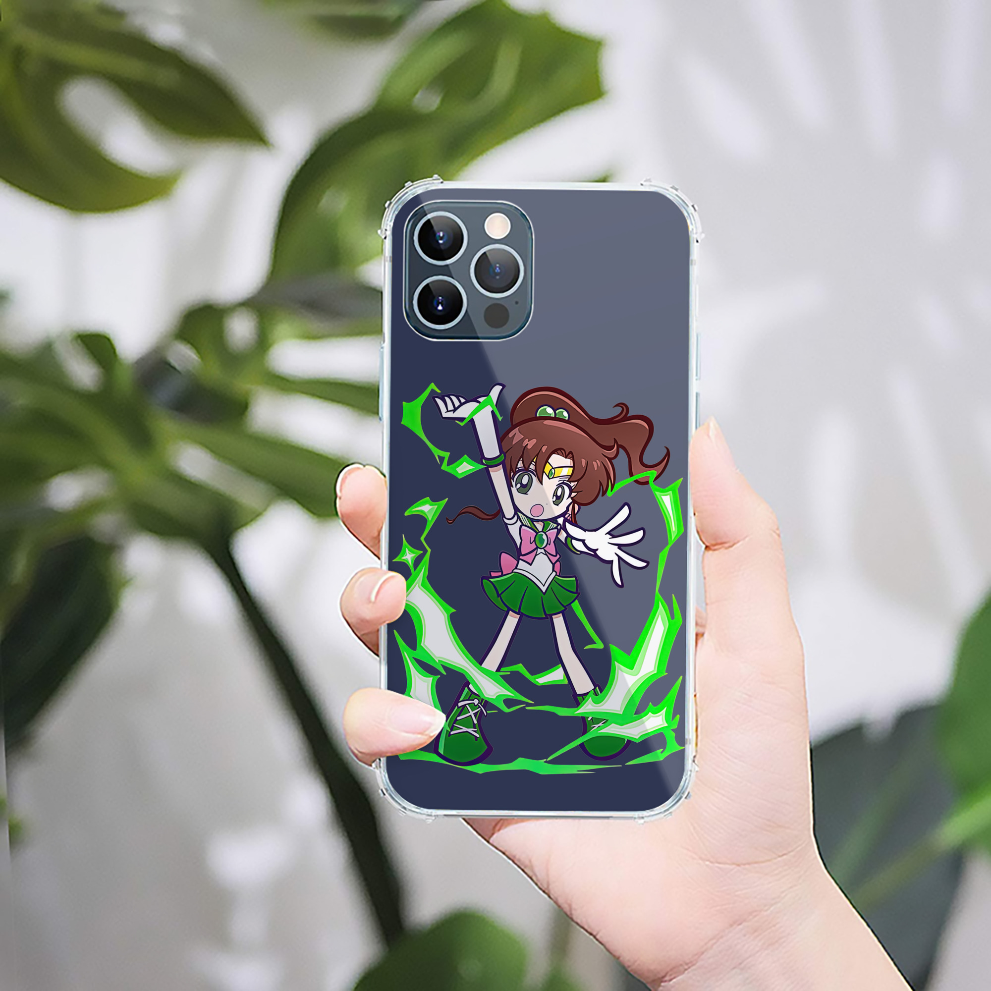 （画像用） 美少女戦士セーラームーン 木野 まこと きの まこと Sailor Moon Kino Makoto （セーラージュピター；Sailor Jupiter） 【iPhone 12シリーズ対応】透明スマホケース（クリアソフトケース）
